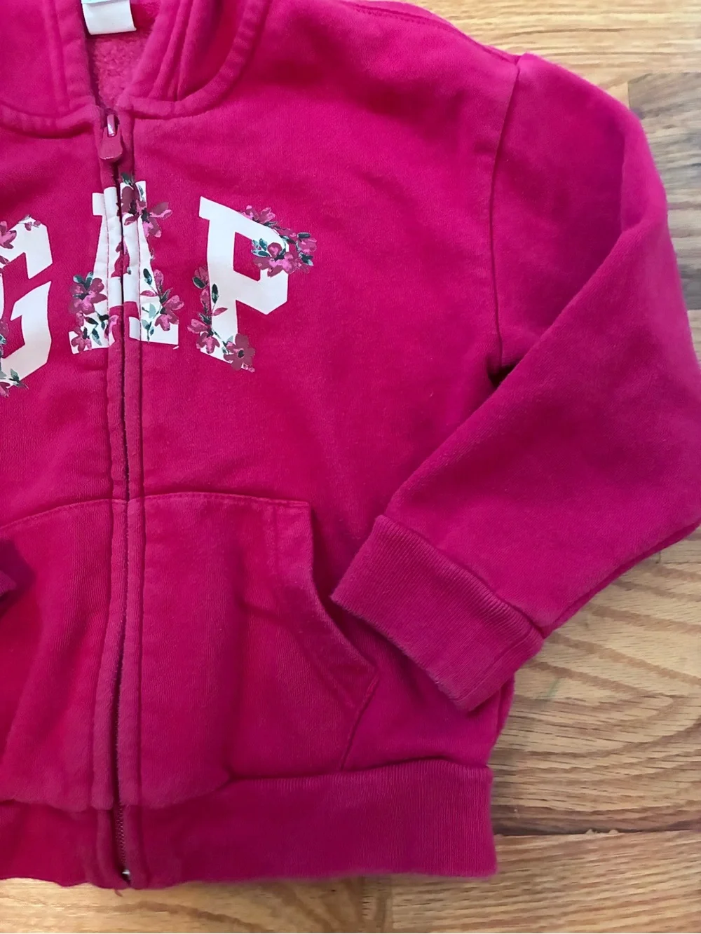 GAP Girls Bright Fuchsia Zip Hoodie & Joggers Set Size 6